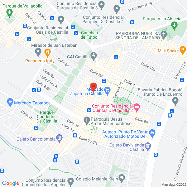 Mapa de Fundación Sin Fronteras A La Vida