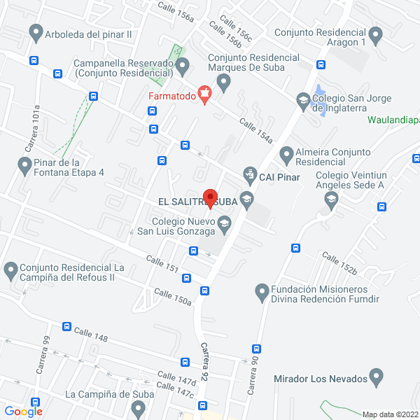Mapa de Fundación Social Trasplante De Colombia