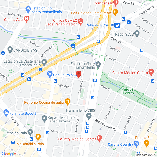 Mapa de Fundación Zoológico Santacruz