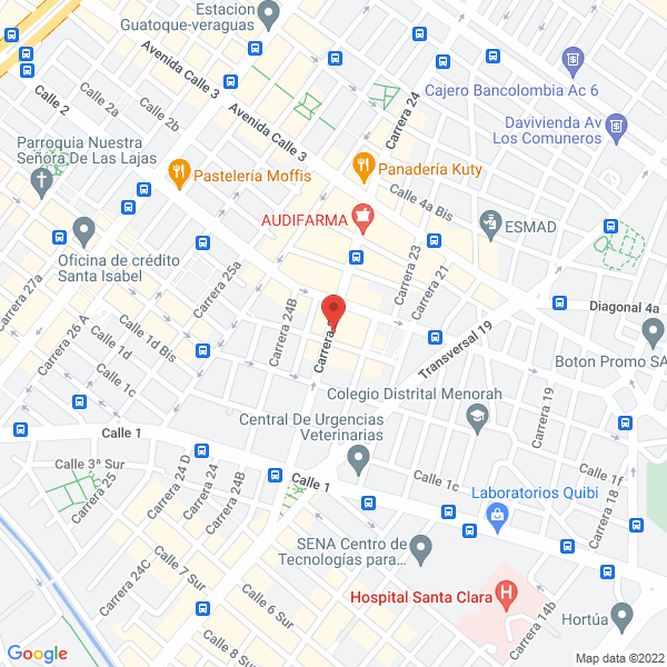 Mapa de Funeraria San Martín