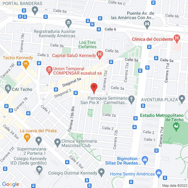 Mapa de Gimnasio Las Alegrias De Crecer S.A.S.
