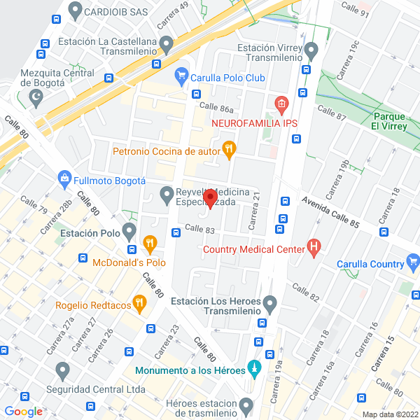 Mapa de Fundación Edad Y Vida Saludable
