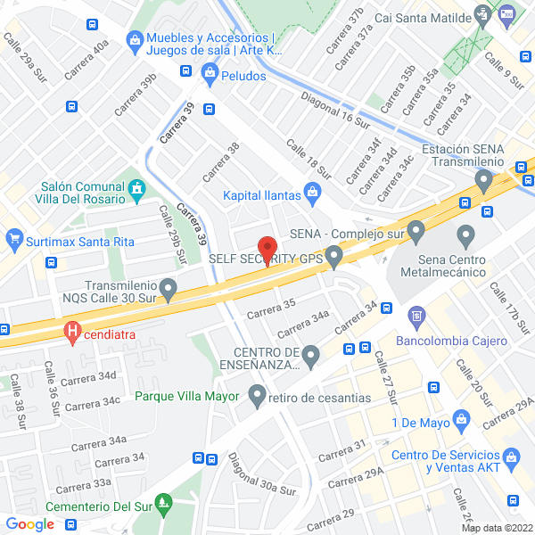 Mapa de Fundación Fenix Nuevo Amanecer