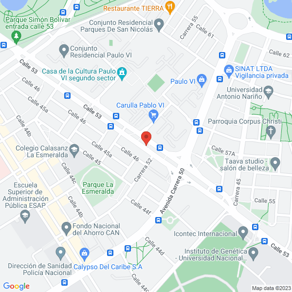 Mapa de Fundación Omaira Hogar Para Persona Mayor