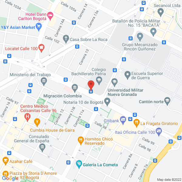 Mapa de Fundación Arthur Gillow