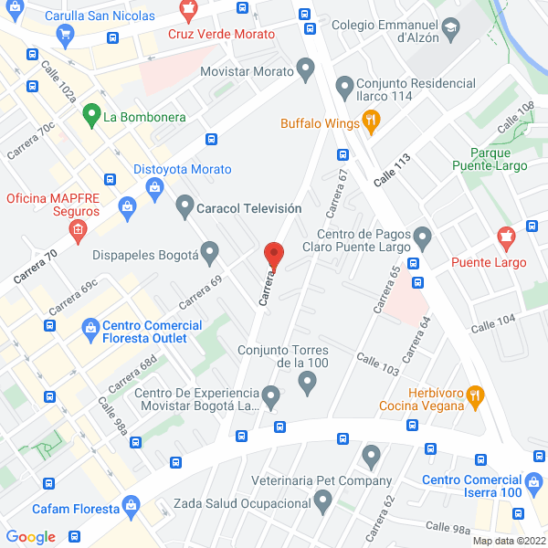 Mapa de Gimnasio El Rey Arturo