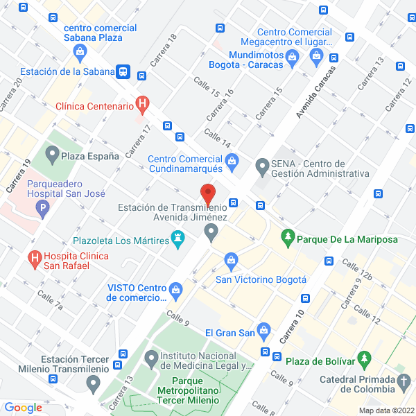 Mapa de Ferretería El Triunfo Ltda.