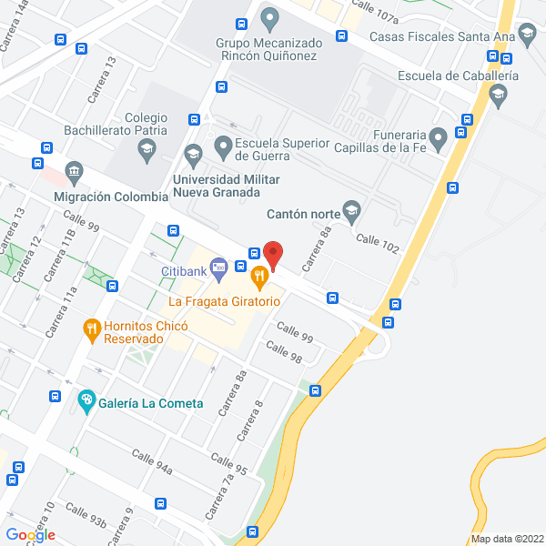 Mapa de Fundacion Intersea