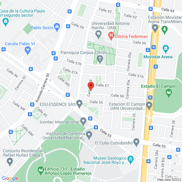 Mapa de Fundación Mazal