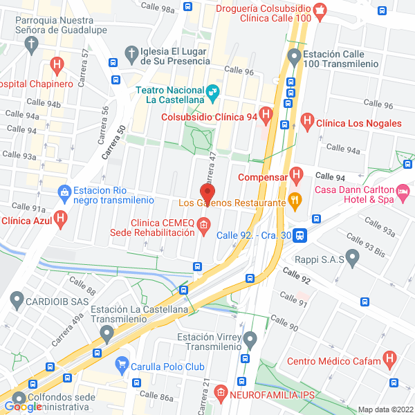 Mapa de Fundación Mujeres De Exito