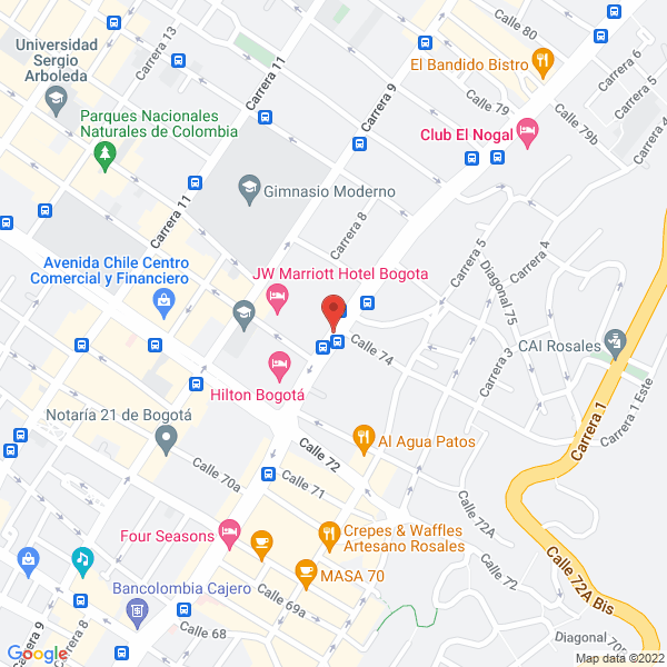 Mapa de Fundación Restrepo Barco
