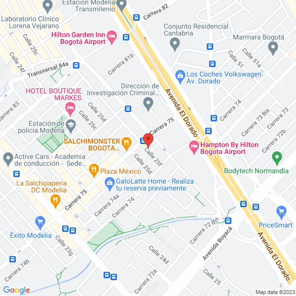 Mapa de Grupo De Ingenieros Civiles Contratistas Constructores Ltda.