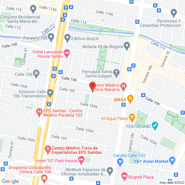Mapa de Garatex Ltda.