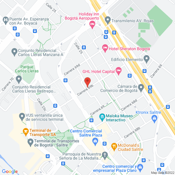Mapa de Geotecnia Vial Y Pavimentos S.A.