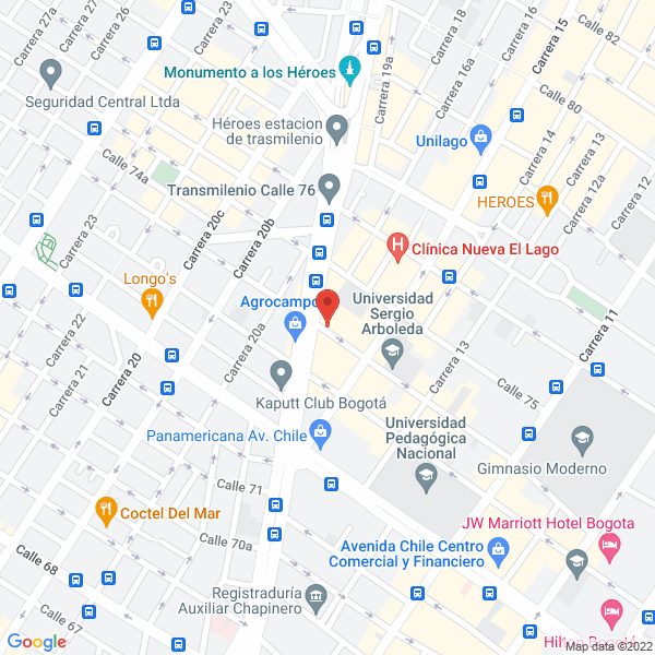 Mapa de Geotomografía Ingeniería De Pozos Ltda.