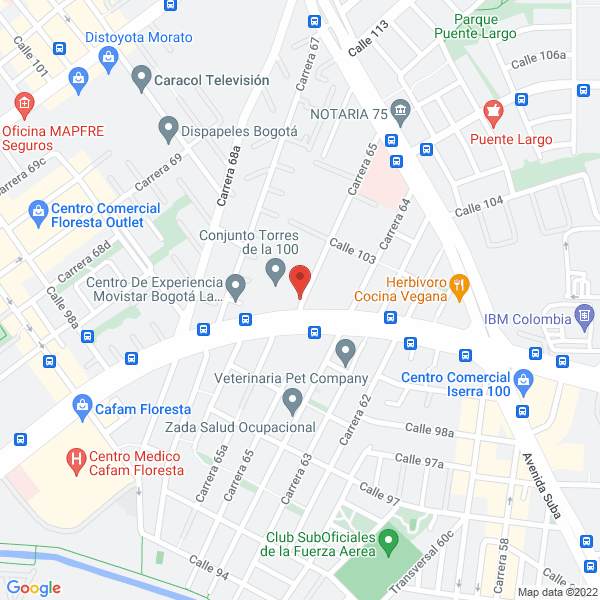 Mapa de Hbf Estilo De Vida S.A.S.