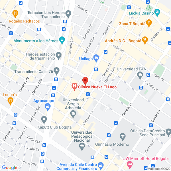 Mapa de Frutas & Café La 76