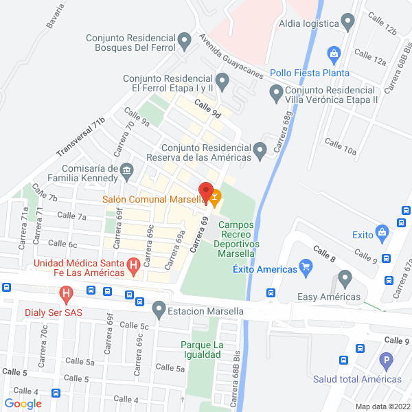 Mapa de Gimnasio Santa Cecilia