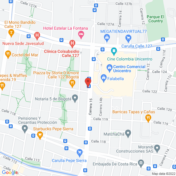 Mapa de Guillermo Sanabria Construcciones S.A.S.