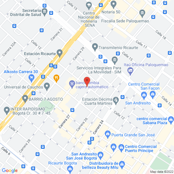 Mapa de Gyo Cintas Ltda.