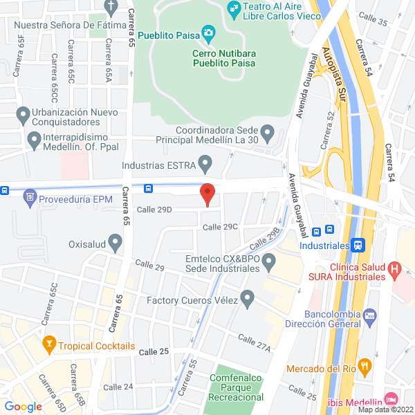 Map of Ferretería Distriválvulas Ltda.