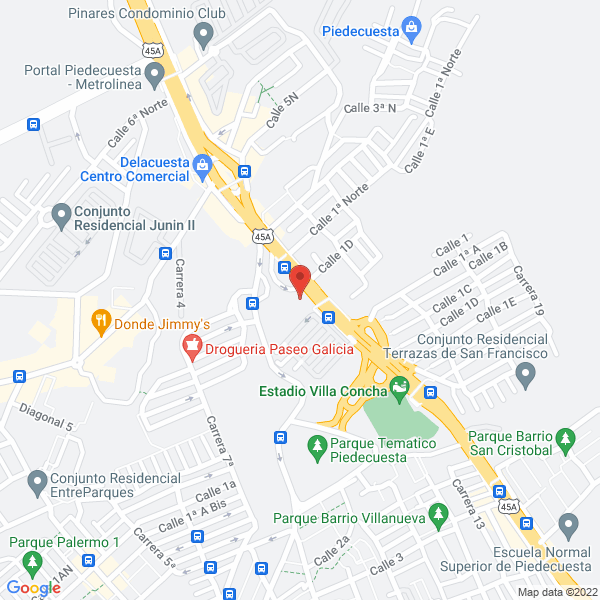 Map of Galería Del Ratan
