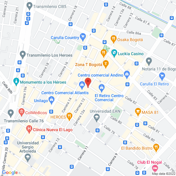 Mapa de Galería Expreso Del Arte