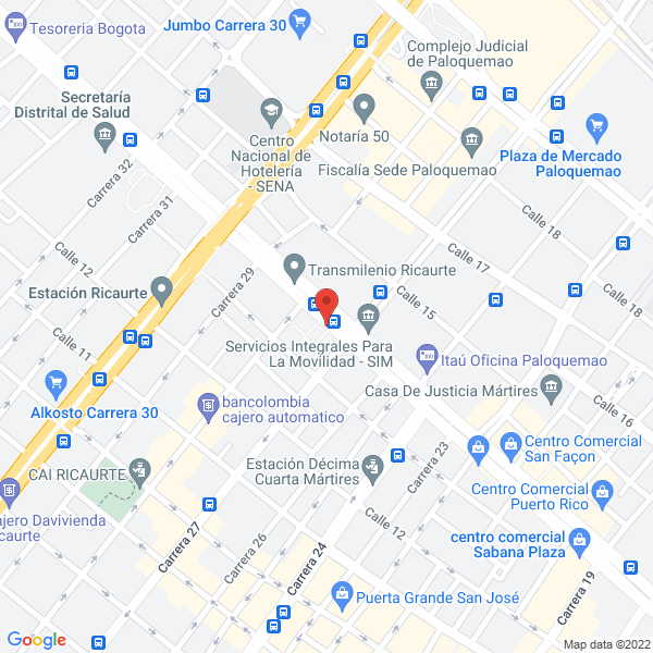 Mapa de Gumaher Outsorucing