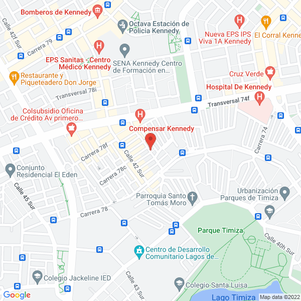 Mapa de Impletenis Juan Sánchez