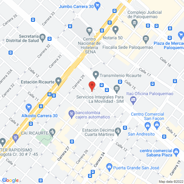 Mapa de Ferretería San Roque No. 2 Ltda.