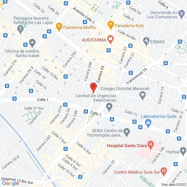 Mapa de Hermanas Misioneras De La Consolata
