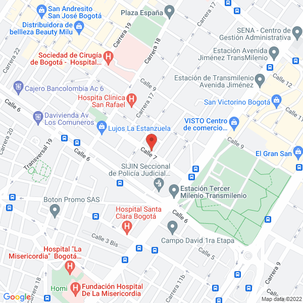 Mapa de Hidrofrenos S.A.S.