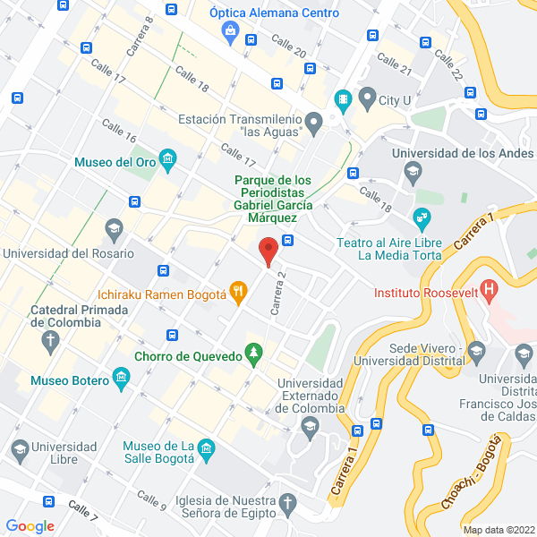 Mapa de Hotel Gualí Sabana