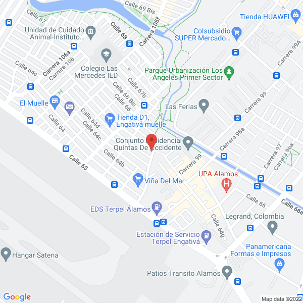 Mapa de Industrias Los Cristales S.A.S.