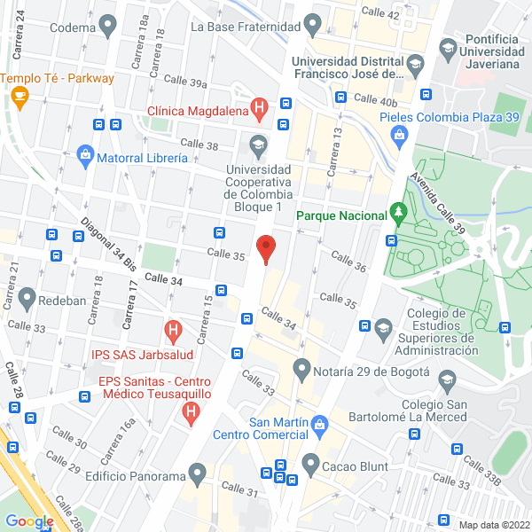 Mapa de Indercol Colombiana Ltda.