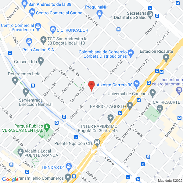 Mapa de Indrapro Ltda.