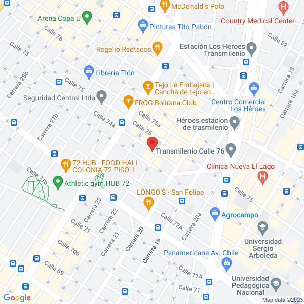 Mapa de I.B.O. S.A.