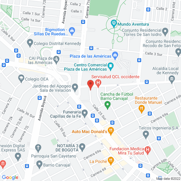 Mapa de Hostal Orquídea