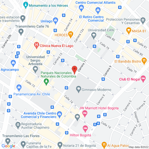 Mapa de Information Workers S.A.S.