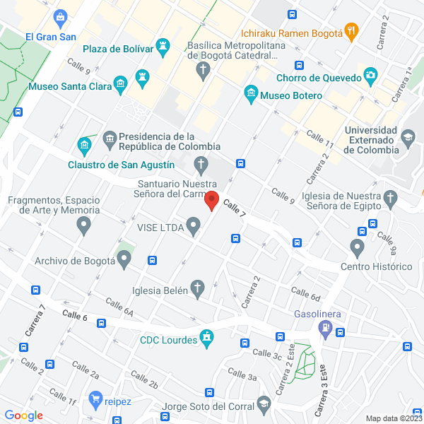 Mapa de Ingeniería De Televisión Satelital Telestar Del Norte Cía. Ltda.