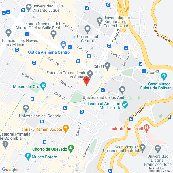 Mapa de Fondo De Profesores Y Empleados De La Universidad De Los Andes