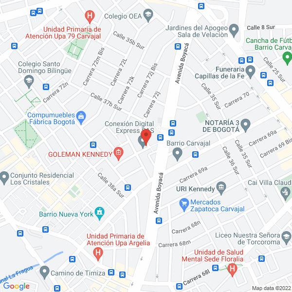Mapa de Ingeniería En Telecomunicaciones Telcom S.A.S.