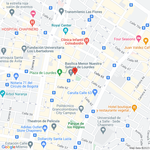 Mapa de Iglesia Nuestra Señora De Lourdes Parroquia