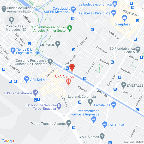 Mapa de Industria Manufacturera Pretelli Ltda
