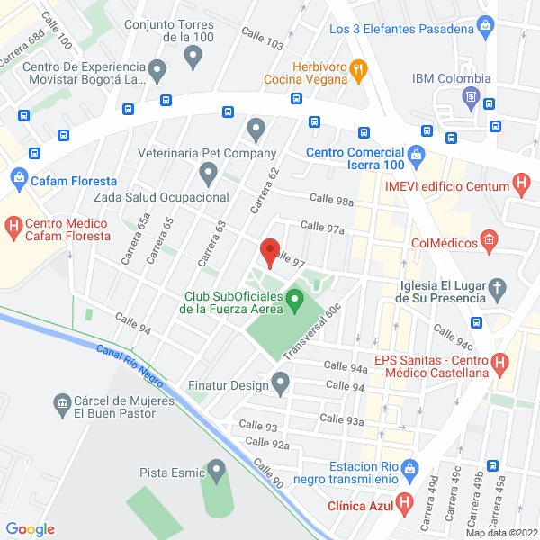 Mapa de Iluminaciones L.A.M. Ltda.