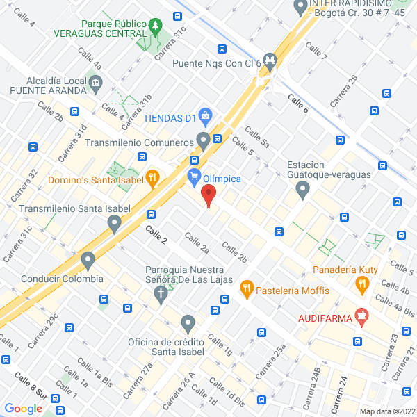 Mapa de Imatex Ltda.