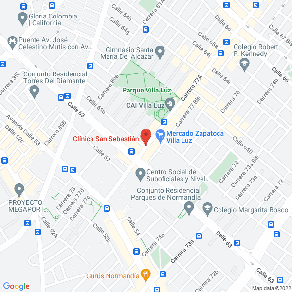 Mapa de Fundación Ekhys-Axxis.