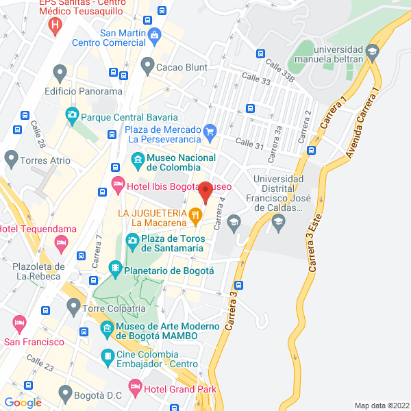 Mapa de Fundación Foro Nacional Por Colombia