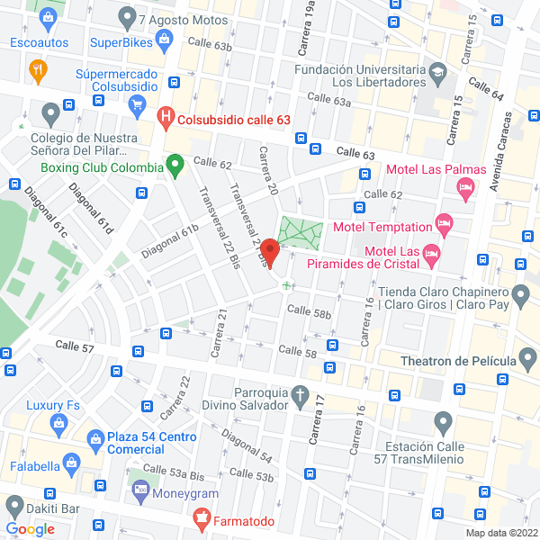 Mapa de Fundación Rafael Pombo