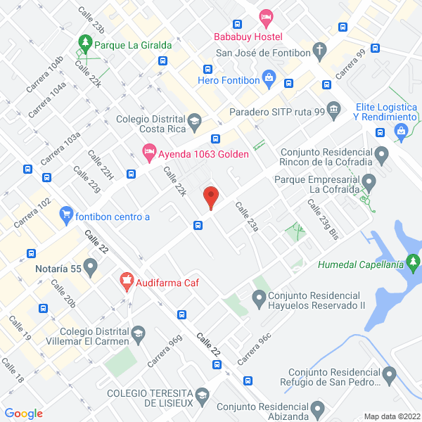 Mapa de Fundación Siloé